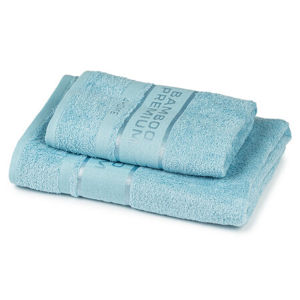 Sada Bamboo Premium osuška a ručník modrá