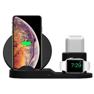 LAMA pro telefon, Apple Watch a Airpods, 15W - černá